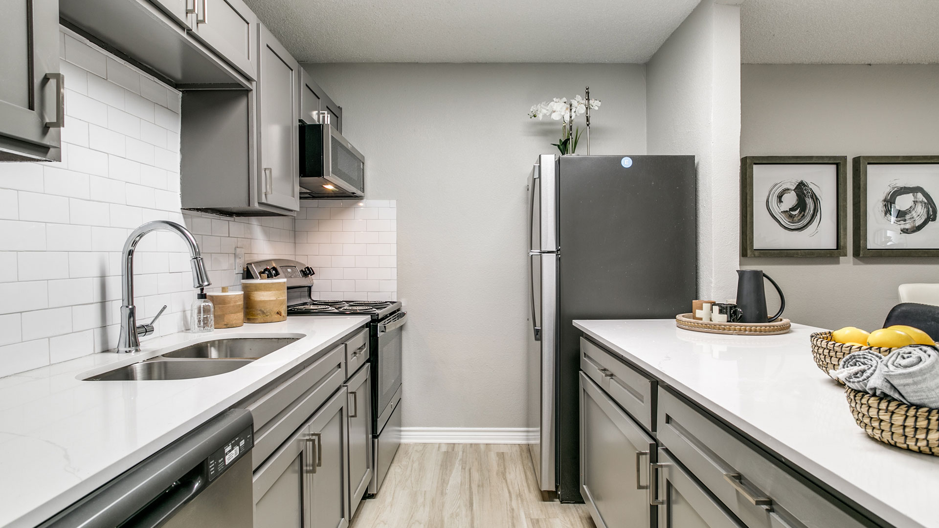 kitchen at The Falltree Apartments